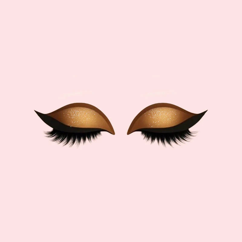 Lazy Eyeshadow Eyelash Stickers