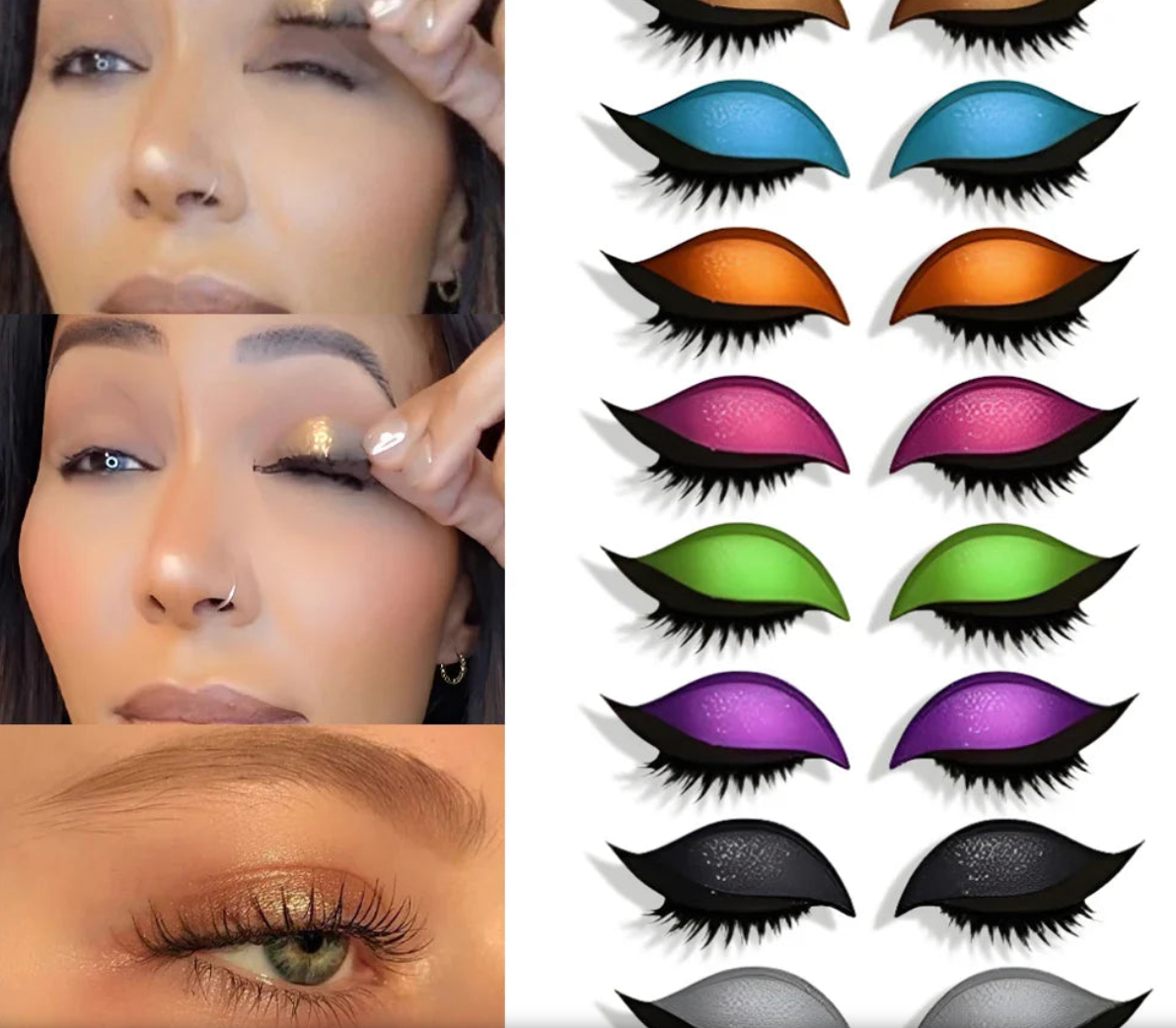 GlamEyes™ – Instant Eyeshadow & Lash Stickers